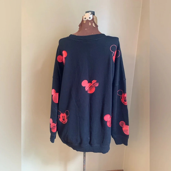 Disney mickey mouse sweatshirt ears hearts size 1x - Picture 7 of 8